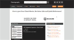 Desktop Screenshot of cheatography.com